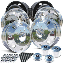 Load image into Gallery viewer, 19.5x6.75 Northstar Mirror Polished Both Sides Ford 8x200 F350 DRW 6 Wheel Direct Bolt Kit