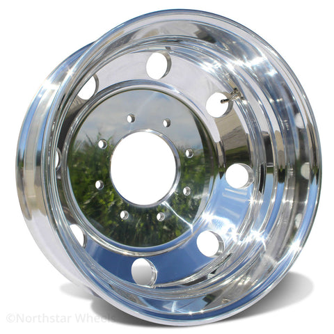 19.5x6.00 Northstar 8x170mm Mirror Polished Aluminum Dual Wheel (Ford F350 1998-2004)