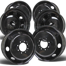 Load image into Gallery viewer, 19.5x6.00 8x6.5&quot; Black Steel (Dodge Ram 3500 1994-2018) Set of 6