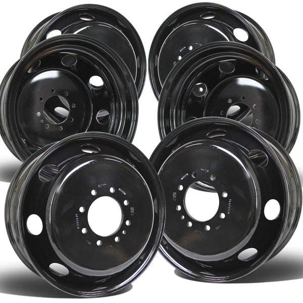 19.5 X 6.75 Black Steel Wheel Kit for Chevy/GMC 3500 – Buy