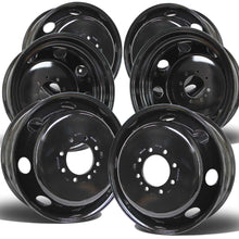 Load image into Gallery viewer, 19.5x6.00 8x210mm Black Steel (Chevy/GM 3500 2011-Present) Set of 6