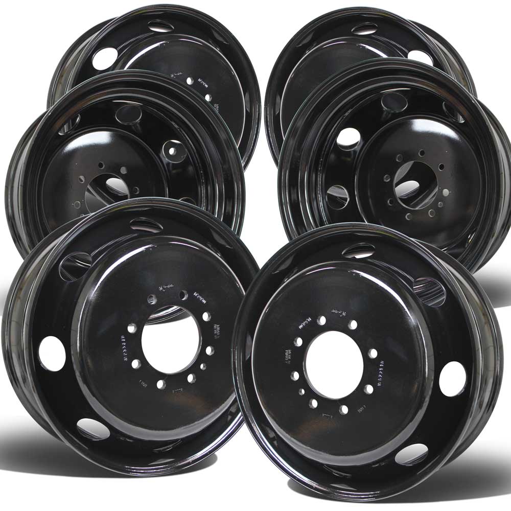 8x170mm Rims 19.5 Black Steel Wheel 8x170mm Kit for F350 (1998-2004) – Buy Truck Wheels