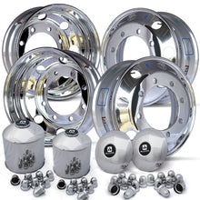 Load image into Gallery viewer, Alcoa 19.5x6.75 8x275mm High Polished on Both Sides Wheel Kit