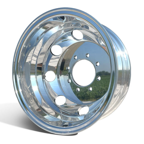 16x6 Polished Aluminum Dual Trailer Wheel Kit | 8x6.5 Hub Pilot – Buy ...