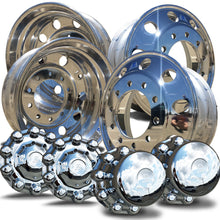 Load image into Gallery viewer, 22.5 Alcoa LvL ONE Truck Wheels Chrome 076188 &amp; 077188 Alcoa One Piece Hub Covers