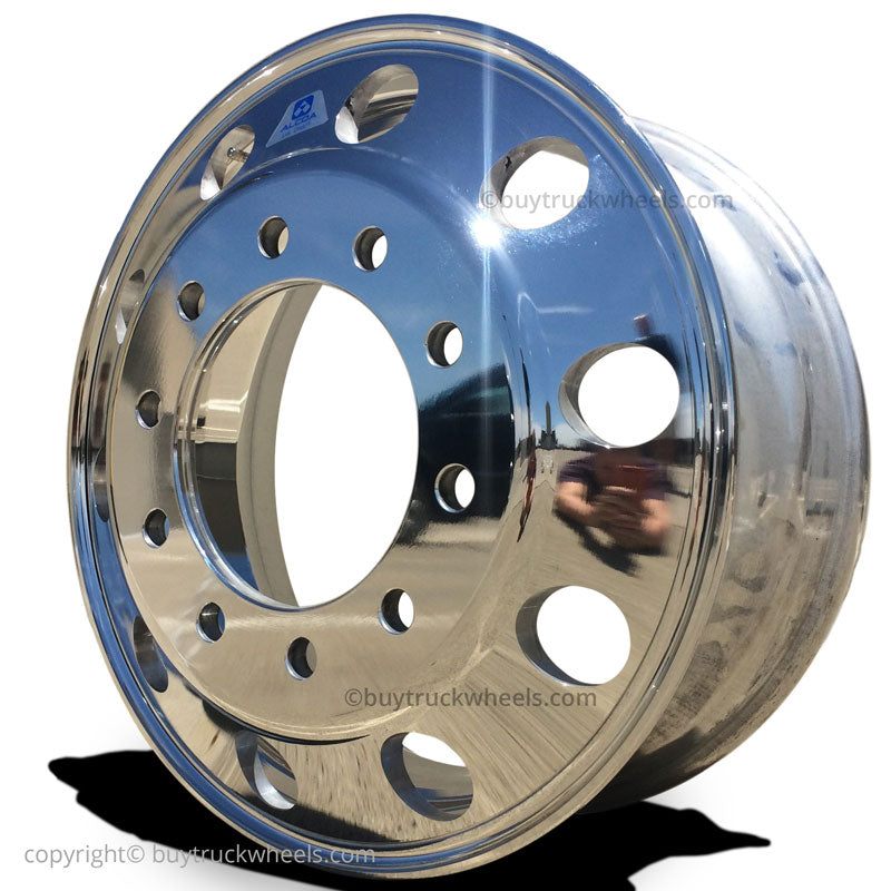 Alcoa 22.5 x 8.25 Polished Aluminum Front Steer Wheel 883671