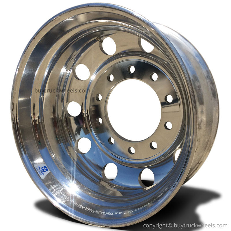 Alcoa 22.5 x 8.25 Polished Aluminum Drive Rear Trailer Wheel 883672