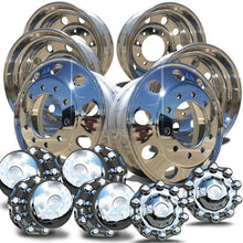 Load image into Gallery viewer, 22.5 Alcoa LvL ONE Truck Wheels Chrome 076188 &amp; 077188 Alcoa One Piece Hub Covers