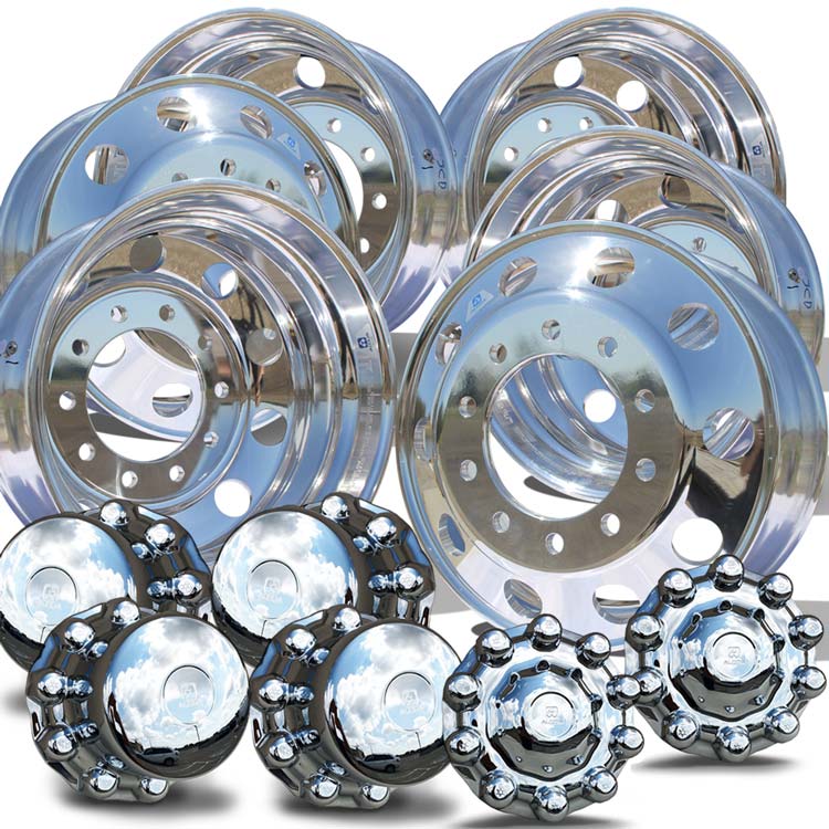 【送料無料】アルコア DURA-BRIGHT 22.5x7.50 10H Alcoa 22.5 Dura-Bright® EVO Aluminum 4 Wheel Kit – Buy Truck
