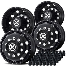 Load image into Gallery viewer, 22.5 Black Aluminum &quot;Trex&quot; Wheel Kit