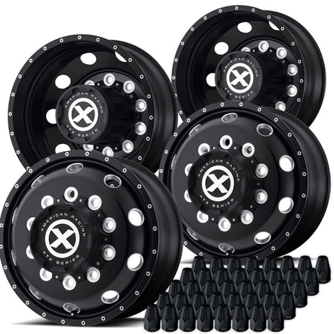 24.5 Black Aluminum "Trex" Wheel Kit