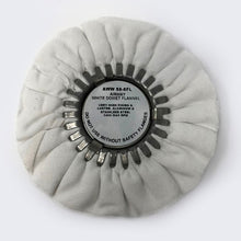 Load image into Gallery viewer, White Domet Flannel 8&quot; Buffing Wheel