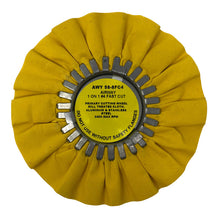 Load image into Gallery viewer, Yellow Fast Cut Airway 8&quot; Buffing Wheel