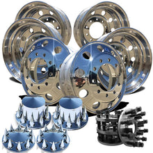 Load image into Gallery viewer, 22.5 Alcoa LvL ONE Truck Wheels Adapter and Pointed Spikes Hub Cover Kit