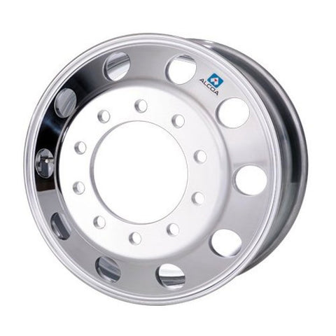 22.5x10.50 Alcoa 10x285mm Hub Pilot (Uni-mount) Mirror Polished Front Only