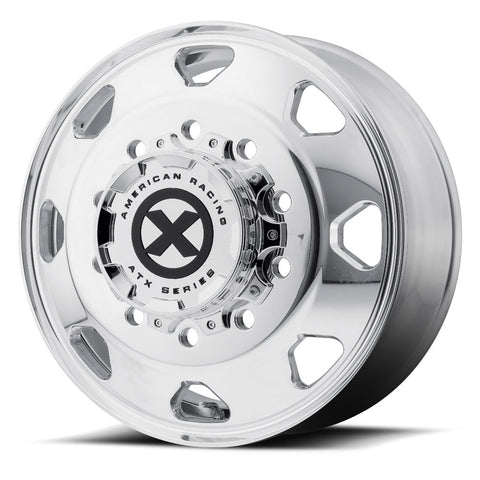 24.5x8.25 ATX 10X285MM HUB PILOT POLISHED "OCTANE" FRONT