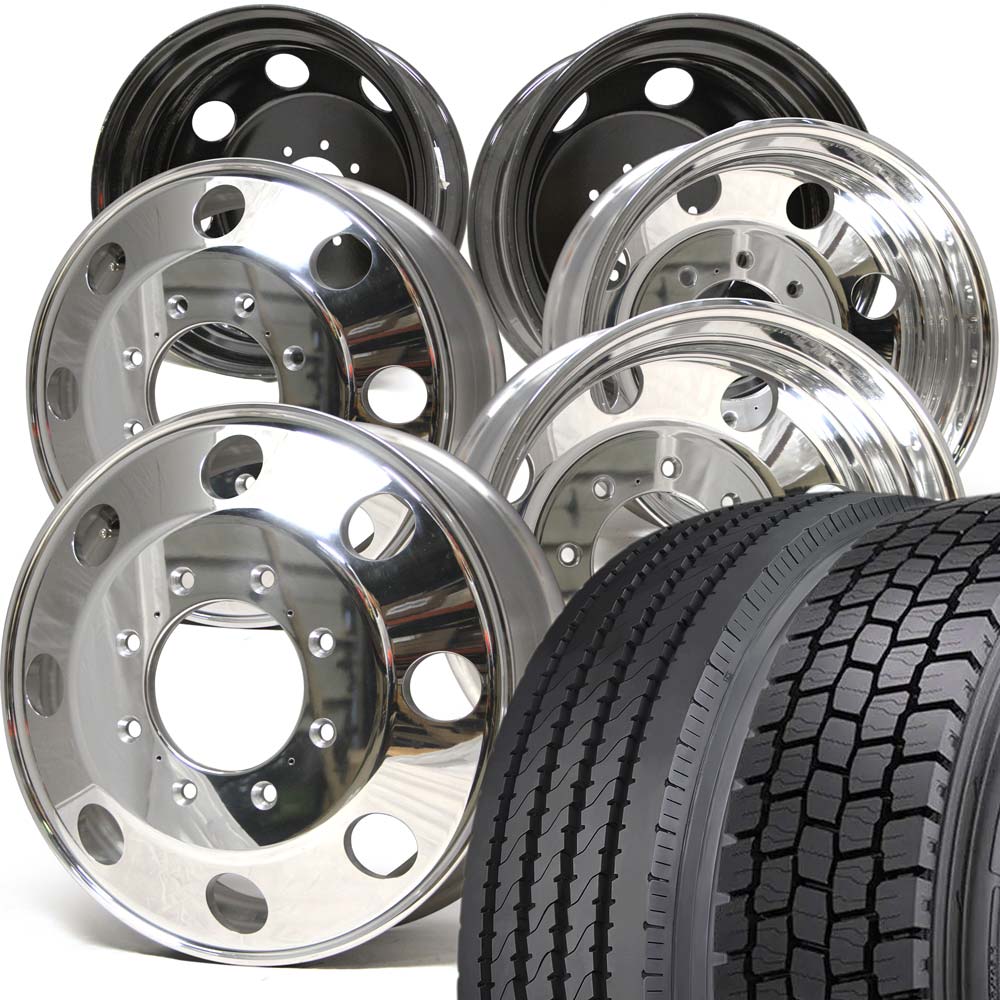 Ford F350 Dually 19.5 Wheel (8x200) & Hercules HRA / HDO Tire