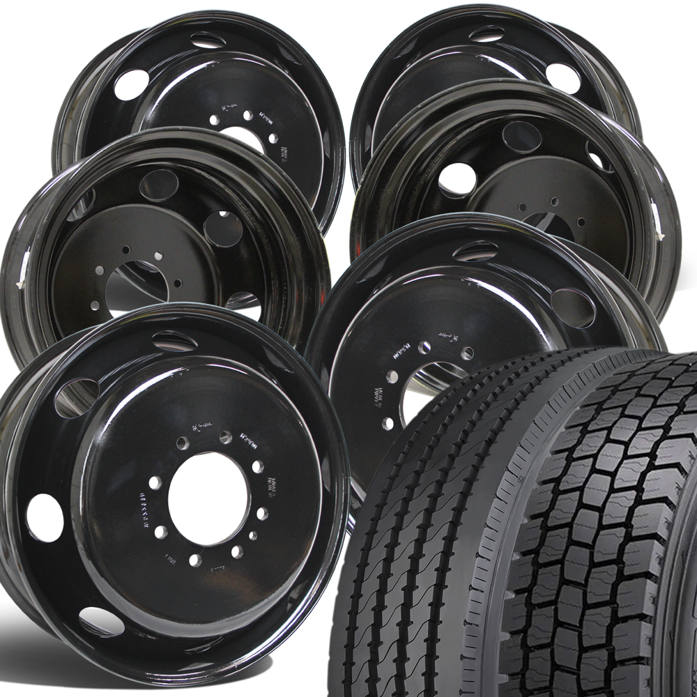 Ford F350 Dually 19.5 Wheel (8x200) & Hercules HRA / HDO Tire