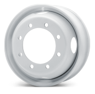 Load image into Gallery viewer, 22.5x8.25 Jantsa 8x275mm Hub Pilot 4 Hand Hole White Steel