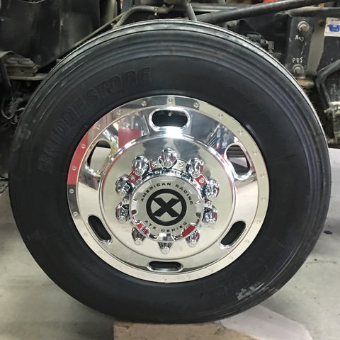 24.5x8.25 ATX 10X285MM HUB PILOT POLISHED "INDY" FRONT
