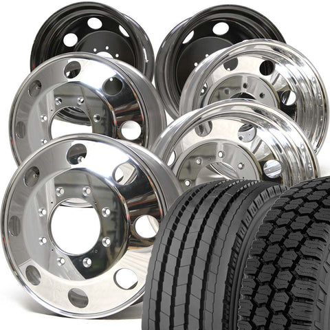 Toyo 19.5 Tire Combo (M143/M655) for Chevy / GMC 3500 DRW 8 x 6.5" (1977-2010)