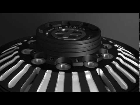 24.5 Black Aluminum "Roulette" Wheel Kit