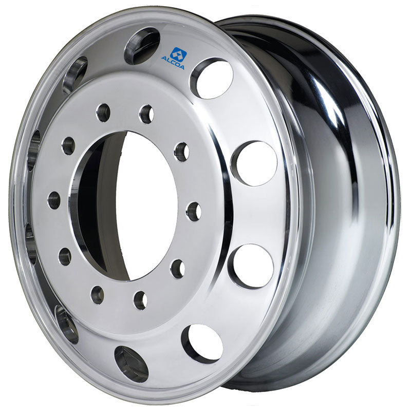 19.5x7.5 Hub Piloted Alcoa Wheel-Polished Out (Steering)
