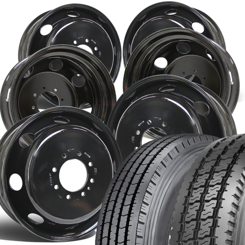 Ironman 19.5 Tire Combo (I-19A/I-208) for Chevy & GMC 3500 DRW 8 x 210mm (2011-Present)