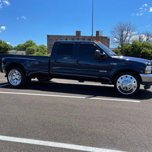 Load image into Gallery viewer, 24&quot; Polished Aluminum Wheels w/ Adapter Kit and Chrome Caps (Ford F350 DRW 1998-2004)
