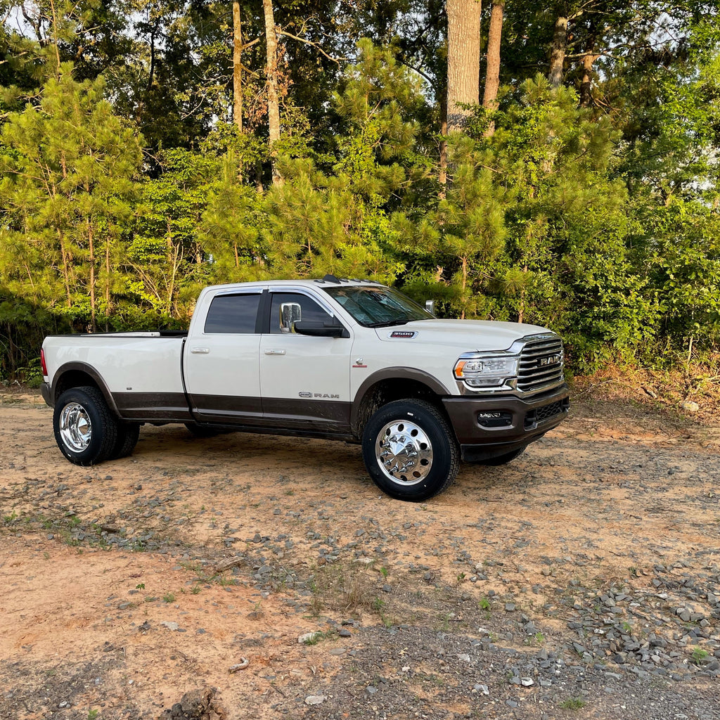 22.5 Northstar Mirror Polished Both Sides 2019-Present Dodge Ram 3500 DRW 6 Wheels With 8 To 10 Lug Adapter Kit